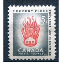 Канада - 1956г. - неделя профилактики пожаров - 1 марка - полная серия, MH [Mi 311]. #3-WK-100-A-2
