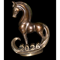 Статуэтка миниатюра Лошадь 2026 Латунь