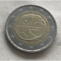 Германия 2 евро 2009 - 10 лет монетарной политики ЕС (EMU) и введения евро (J - Гамбург)