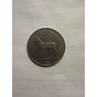 Монета. Ирландия. 1 фунт 1990 год.