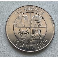 Исландия 10 крон, 2004. 6-13-4