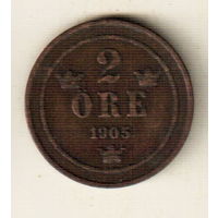 Швеция 2 эре 1905
