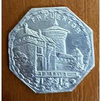 Германия Нюрнберг нотгельд 20 пфеннигов 1921 ворот в Нёрдлингене. трамвайный жетон