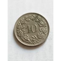 Швейцария 10 раппен 1959