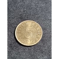 Эстония 5 сентов 1991