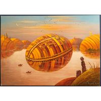 Как будто писанка-село. Худ.О.Шуляк. Украина.