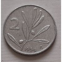 2 лиры 1954 г. Италия