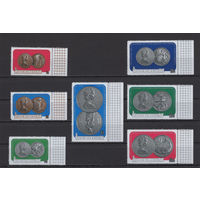 Острова Кука /Cook Islands 1973** Памятные монеты Серебряная годовщина свадьбы Королева Елизавета II  Mi#344-350