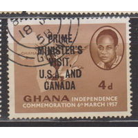 Известные люди личности Визит премьер-министра в Соединенные Штаты и Канаду  Гана 1958 год  Лот 6 С НАДПЕЧАТКОЙ