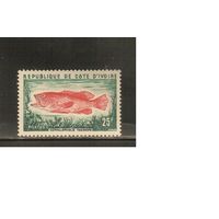 Кот-Дивуар-1974(Мих.443),  ** ,   Морская  Фауна ,Рыбы,(одиночка)