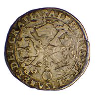 Орт четверть патагона 1617 Хертогенбос, столица провинции Северный Брабант. RARE Mintmark 'Tree' Дерево.