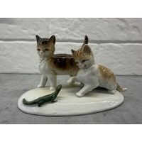 Статуэтка. ИГРАЮЩИЕ КОТЯТА. Германия. 50/60 года.   Распродажа коллекции!!!