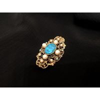 Брошь Пекинское стекло