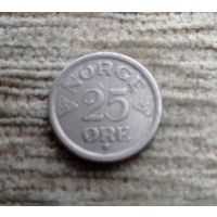 Werty71 Норвегия 25 эре 1957