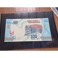 Банкнота unc  Мадагаскар100 арир