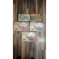 Советские картонные коробки от сладких лакомств