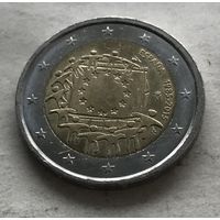 Испания 2 евро 2015 - 30 лет флагу Европейского союза