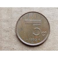 Нидерланды 5 центов, 1992г. (D-107)