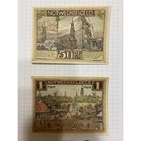 Нотгельд 50-100 пфеннигов Германия Нотвег-0301-2