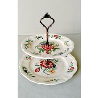 Горка этажерка для десертов фруктов Франция Клеймо 1970 гг