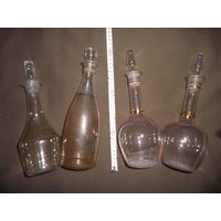 Графины 4 шт.,времён СССР.С рубля.