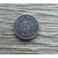 Werty71 Германия 5 пфеннигов 1876 2