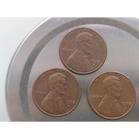 1 цент США 1978 года  буква D лот 7