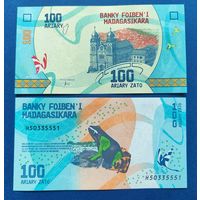 Мадагаскар, 100 ариари 2017 г, P-97(1), UNC