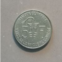 Западная Африка (ВСЕАО) 5 франков, 2018 г., КМ# 2а