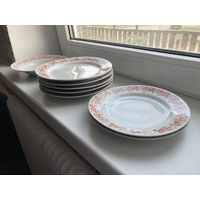 Набор тарелок MADE IN D.P.R.K. БУ (8шт одним лотом)