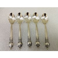 Ложки кофейные Троянда (киевская Роза), мельхиор. СССР