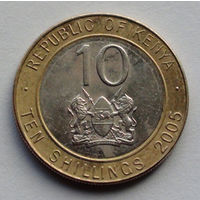 Кения 10 шиллингов. 2005