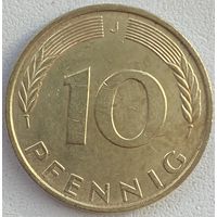 Германия 10 пфеннигов 1981 г. D