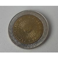 1 песо Аргентина 2006 г.в KM# 112