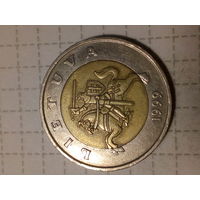 5 лит Литва 1999 год
