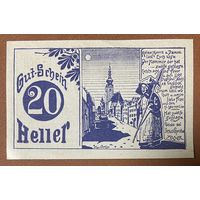 Нотгельд Австрия Грамаштеттен , 20 геллеров 1920 год