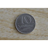 Латвия 10 сантимов 1922