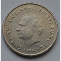 Швеция, 1 крона 2002 г.