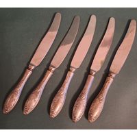 Ножи Столовые, мельхиор, нержавейка.