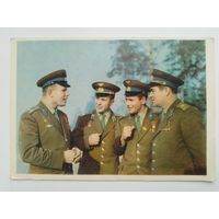 Открытка Космонавты (1963 год) Гагарин Попович Титов Николаев