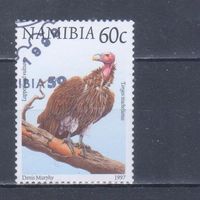 [1341] Намибия 1997. Фауна.Птицы.Гриф. Гашеная марка.
