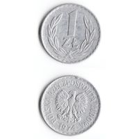 1 злотый Польша 1974 года