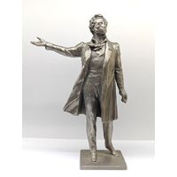 Статуэтка скульптура Пушкин Силумин СССР.