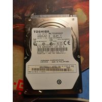 Жёсткий диск ноутбука винчестер TOSHIBA 750 Gb