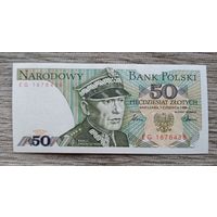Werty71 Польша 50 Злотых 1986 UNC банкнота