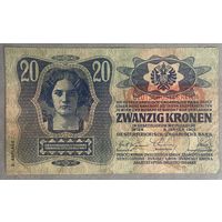 Банкнота 20 крон 1913 год. Австро - Венгрия.