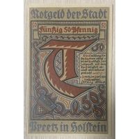 Нотгельд 50 пфеннигов 1921 год. Прец. Веймарская республика