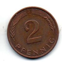 ФЕДЕРАТИВНАЯ  РЕСПУБЛИКА ГЕРМАНИЯ 2 ПФЕННИГА 1994 J