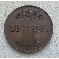 Германия 1 рейхспфенниг, 1930 А  4-1-19