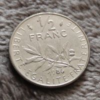 1/2 франка 1986 Франция